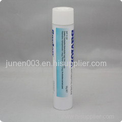 Collapsible aluminum pharmaceutical ointment tube packaging