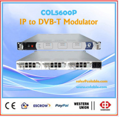 The most popular dvb-t qam modulator 4 in 1 with ip mux to rf out