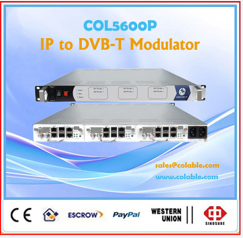 The most popular dvb-t qam modulator 4 in 1 with ip mux to rf out