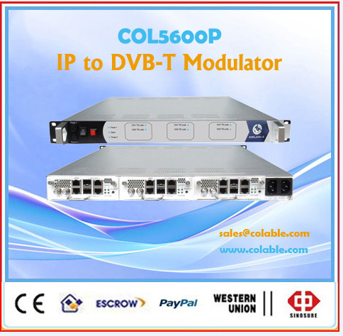 IP to qam dvb-t rf modulator 4 qam modulation and 256 channels ip mux dvb-t modulator