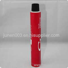 Collapsible aluminum hair color tube