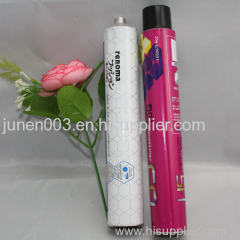 Collapsible aluminum Hair dye coloring tube packaging