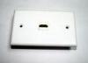 Plastic White HDMI Wall Plate