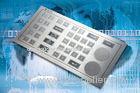 5V DC, PS2, or USB, Stainless Steel Multifunctional Metal Keypad, RoHS Compliant, CE, FCC