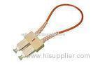 Multimode Optical Fiber Patch Cable , SC Fiber Optic Jumper Cables