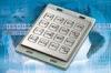 PS2 / USB, Brushed Stainless Steel and 16 Keys Vandal Proof IP65 Metal Keypad