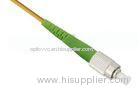 FC APC Fiber Optic Pigtails , DX / SX 62.5 / 125 outdoor fiber optic cable