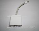 White Mini Displayport Male To HDMI Female Cable with Gold-Plating , 8 / 10 Bit 10.8Gbps