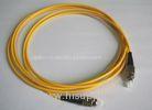 OFNP Plastic Optical Fiber Patch Cord For Industrial , 1m 2m 3m Cable Length