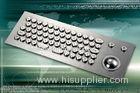 Custom 65 Keys Trackball Metal Keypad for Internet Terminals and Information Kiosks