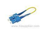 SC SM Fiber Optic Loopback / Patch Cord For Communications