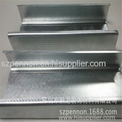 metal stud and track c channel and u channel used for drywall partition