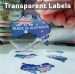 Good printing quality transparent vinyl stickers