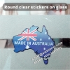 Custom waterproof personalised transparent round clear vinyl adhesives labels in sheets or rolls
