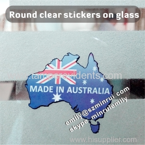 custom transparent adhesive label printing from China