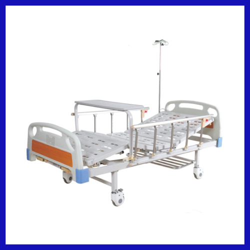 Manual drip stand for hospital bed 4 crank