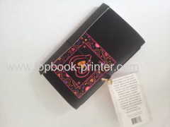 Custom cardboard cover pocket heart&soul journal diary printed for churches