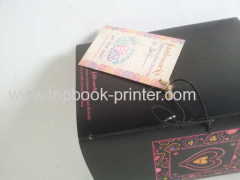 Custom cardboard cover pocket heart&soul journal diary printed for churches