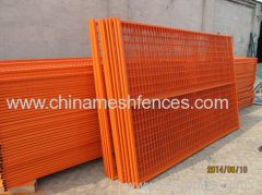 galvanized then powder coated Canada temporary fence panel