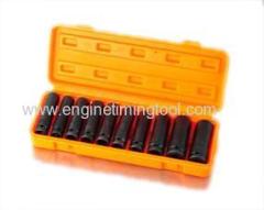 1/2"DR 10PCS DEEP IMPACT SOCKET SET