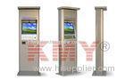 15'' Free Standing Outdoor Information Interactive Touch Kiosk , TFT - LCD Touchscreen Monitor