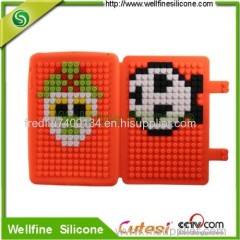 Wholesale blocks design mini DIY puzzle ipad mini silicone case