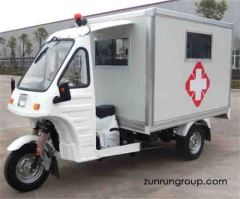 250cc closed container box ambulance motor tricycle