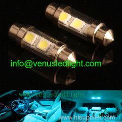 36mm 2 SMD LED 5050 Car Dome Festoon Interior Light Bulb Lamp DC 12V New White