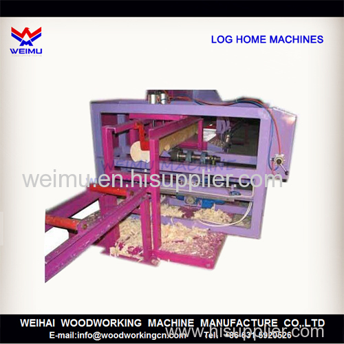 Log home machine notcher