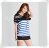 Apparel & Fashion Shirts & Blouses Bambus Stripes Long T-shirt Blouse Home Wear Girls