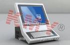 17'' Diagonal Signage Desktop Interactive Information Kiosk With Metal Keyboard