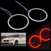 6W COB Car LED Strip Light Angel Eyes Halo Ring 120MM Motorcycle DC 12V Headlight Lamp Kit 7000-8000K 144 leds Festoon D