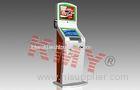 Silver 22 Inch Ticket Vending Kiosk Display With Finger Print Reader