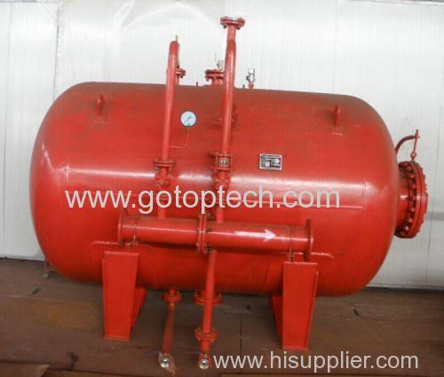 Foam fire fighting protection equipment with foam mixing ratio device