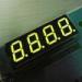 350mm Continuous Green Four Digit 7 Segment LED / Electronic Display Board