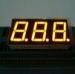 Triple Digit 7 Segment LED Display Yellow Color For Electric Oven / Microwave