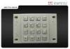 Zinc Alloy Frame RS232 EPP Metal ATM Machine Keypad , Keystroke Travel 2.0mm