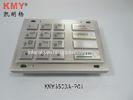 PCI 2.0 EPP Nickel Plating Encrypted Metal ATM Machine Keypad With 16 Keys