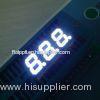 White Triple Digit 7 Segment LED Display with Continuous uniform segments for interest rate screen,