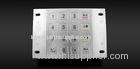 Access Control Kiosk Vandalproof Stainless Steel IP65 Metal Keypad with 16 Keys