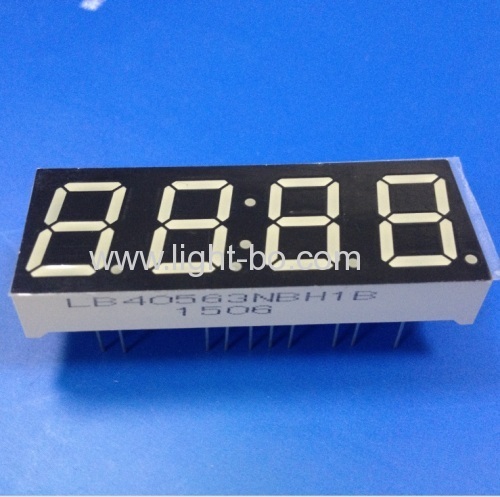 Ultra blue 0.56 4 digit 7 segment led clock display common cathode for clock indicator