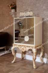 High leg Regent antique living room cabinet Jansen Style