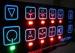 electrical backlit LED Membrane Switch panel sticker , 3M467 / 3M468 Adhesive