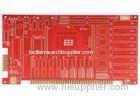 Red Flexible Printed Telephone Circuit Board , 0.2mm - 4.0mm thickness