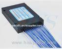 1*32 PLC FTTH Optical Fiber Splitter High Polarization Extinction with SC Connectors