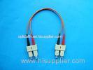 Low Back Reflection Loss Simplex / Duplex SC Optical Fiber Patch Cord For Instrument