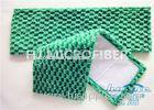 Green Flat Jacquard Microfiber Fabric Dust Mop For Hardwood Floors 5 x 24