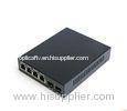 Cat 5 UTP 10 / 100M Single Mode Fiber Media Converter , 4 Lan Port