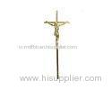 PP Material coffin crucifix , ornamental crucifix for Wooden coffin decoration