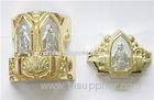 Brass color funeral accessories casket hardware corner , casket coffin corners